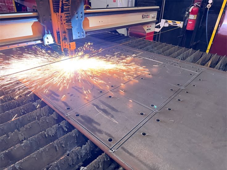 Corte CNC de placa metálica