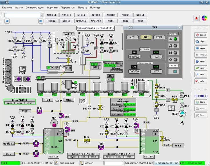 Interfaz HMI para sistema secuencial y manejo de transporte industrial